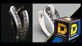 RhinoCeros Modelado de Joyería, Anillo Enlazado