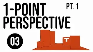 Drawing Primitive Forms From Imagination 03 - understanding 1-point perspective - pt. 1