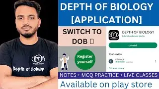 Depth of biology Application || B pharmacy notes || B pharmacy online course || gpat mcq #sgsir