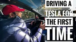 First time driving a Tesla 🤯 Shot on iPhone 14 Pro | Cinematic #tesla #teslamodelx #firsttime @tesla