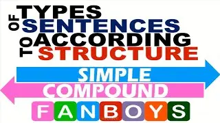 Types of Sentences According to Structure | Simple and Compound Sentences | FANBOYS
