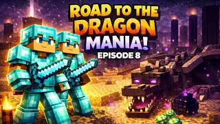 Defeating the ender dragon! (Road to the dragon mania) episode 8