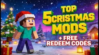 🎁 FREE ₹29 REDEEM CODES 😱 | TOP 5 CHRISTMAS MODS for MINECRAFT 🎄