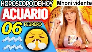 ACUARIO ♒BRUTAL NOTICIA💥💌NO LE DIGAN A NADIE🤐 Horóscopo De Hoy 6 De Febrero 2026 | Mhoni Vidente
