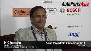 K Chandru, Sr GM, Engineering Research Centre, Tata Motors at Asian Powertrain Conf 18, Chennai