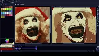 Terrifier 3 Pixel ART Tribute - Speedpainting Process