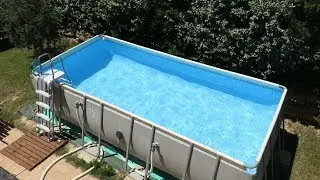 Montage rapide de ma piscine Intex Ultra Frame 5.49*2.74*1.32m