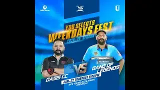 Oasis Cricket Club OCC-vs-Gang of Legends | DCS YOUSELECTS ARENA, RAHMANIYAH