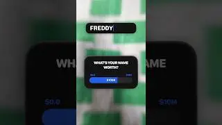 how much is the name Freddy worth#FreddyTheFrog