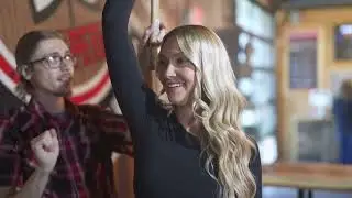 Hatchet Hangout Go Pro Newbie Axe throwing Get Trained Fun Video