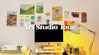 #studiovlog Art Studio Tour • My Cozy Creative Corner ✨