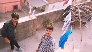 My first bloog mee or mera bhai टेरेस par enjoy karte hua please support me #trending bloog newvideo