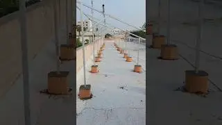 Solar stand foundation work done 👍✅ #shortvideo #youtubeshorts#shorts #solar #solarsystem