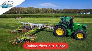 Raking First Cut Silage 2022