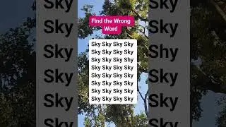 Find the Wrong Word #brainteaser #search #find