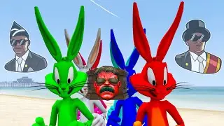 GTA 5 - COFFIN DANCE MEME HULK vs BUGSBUNNY FUNNY FAILS CRAZY MOMENTS