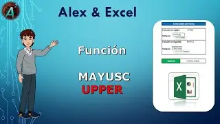 🔤FUNCI&Oacute;N MAYUSC Excel 🔤 UPPER Texto Sintaxis Completa
