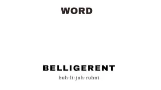 Belligerent #shorts #short #pronunciation #vocabulary #gre #toefl #ielts