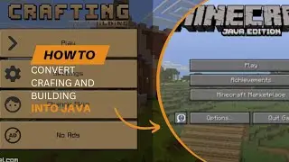 How to convert crafting and building into minecraft java | easy tutorial