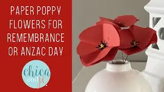 How to make easy paper poppies for Anzac Day or Remembrance Day