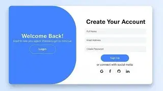 Modern Login & Registration Form with Sliding Animation &ndash; HTML, CSS & JS Tutorial 2025