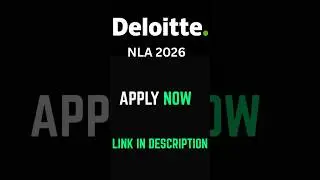 Deloitte NLA Hiring 2026 | Mass Hiring | Apply Now #deloitte #deloittehiring #deloittenla2026