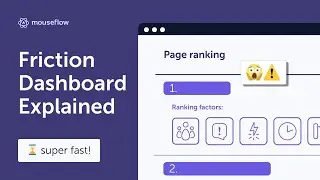 Mouseflow Friction Dashboard Explained | Prioritize & Fix What Matters