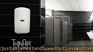 Excel Dryer ThinAir ADA-Compliant Commercial Hand Dryer, Surface Mount, White Antimicrobial ABS Cov
