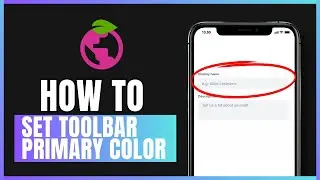 How to change toolbar primary color in Berry Browser