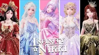 ALL SIXTEEN 5 🌟 Outfits Evolution Animations Showcase - Infinity Nikki 1.6
