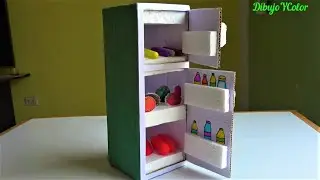 Como hacer una REFRIGERADORA de CARTÓN/ OBJETO TECNOLÓGICO