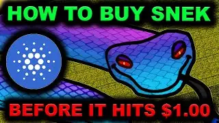 How To Buy $SNEK. The #1 Meme Coin on Cardano! Before it hits $1.00!