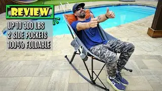 Ultimate Outdoor Comfort: Dowinx Folding Rocking Chair