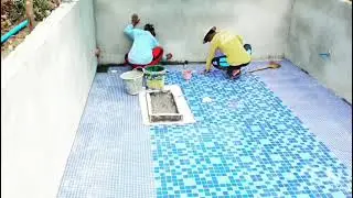 Small Pool Floor Tiles ng #Lubluban 🏊, patapos na🤩