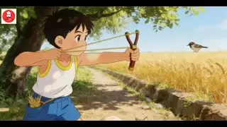 Golden rice fields and a happy family I Emotional Farmer Story I Beautiful Village Life Animation.