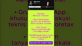 Join Member = Akses WA Group & Zoom Tanya Jawab #coretax #excel #wittogreco