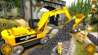 Train Track Construction Simulator | Heavy Machine JCB Game | Android Gameplay- Umair gameplay.