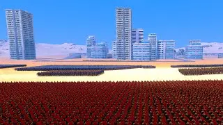 SPARTAN ARMY Sieges MODERN CITY - Ultimate Epic Battle Simulator UEBS