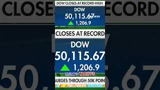 Trump makes MAJOR prediction as DOW surges to record high #shorts #us #news #dow #markets
