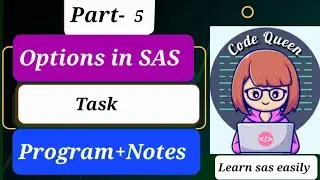 Task for data step options in SAS || Sas tutorial for beginners | #learnsas #sas