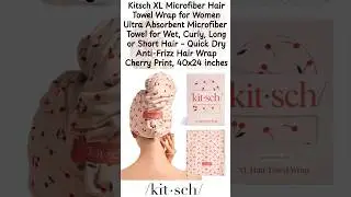 Kitsch XL Microfiber Hair Towel Wrap for Women