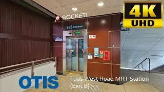 🚀 ROCKET! OTIS lift at Tuas West Road MRT Station (Exit B)