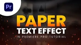 Paper Text Effect in Premiere Pro | Easy & Realistic Tutorial | Adobe Rider