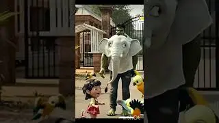 #video #Hulk #ka  #video #viral Hulk motorcycle chalate chalate hathi ke rok le liya funny cartoon