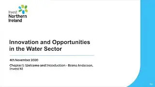 Innovation and Opportunities in the Water Sector - Chapter 1- Brona Anderson, Invest NI