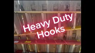 Heavy Duty Hooks #heavydutyhooks #garageorganization #organizinghacks