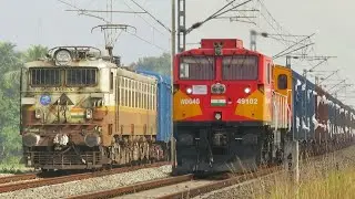 Indian Railways FREIGHT Trains | Powerful DIESEL Loco vs Powerful ELECTRIC Loco | Indian Railways