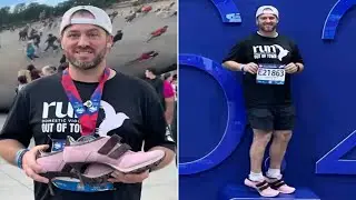 This Man Went Viral for Running the Chicago Marathon in Sneaker Heels.He Shares the Reason Behind It