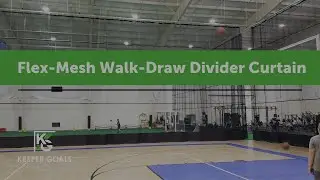 Keeper Goals - Flex-Mesh Walk-Draw Divider Curtain