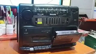 7288022810 Phillips AW7760/11  only player Double tape Recorder working FM Radio working AUX working